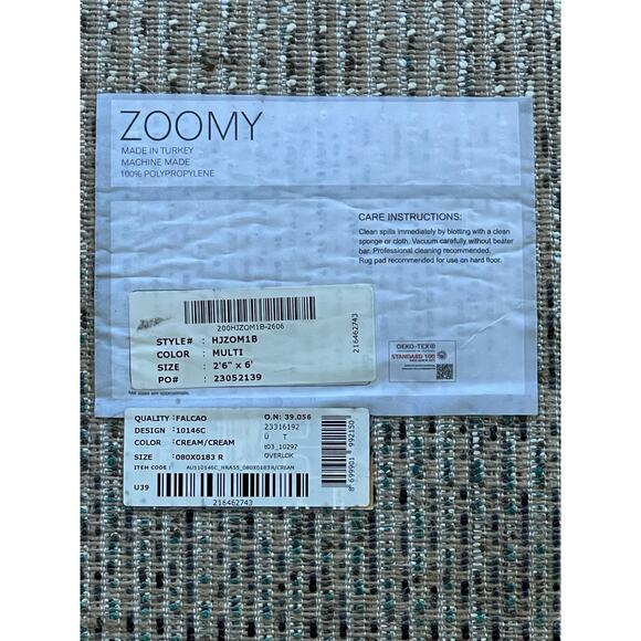 NWOT Gorgeous Area Rug 2.6’ x 6’ Long - Picture 6 of 7